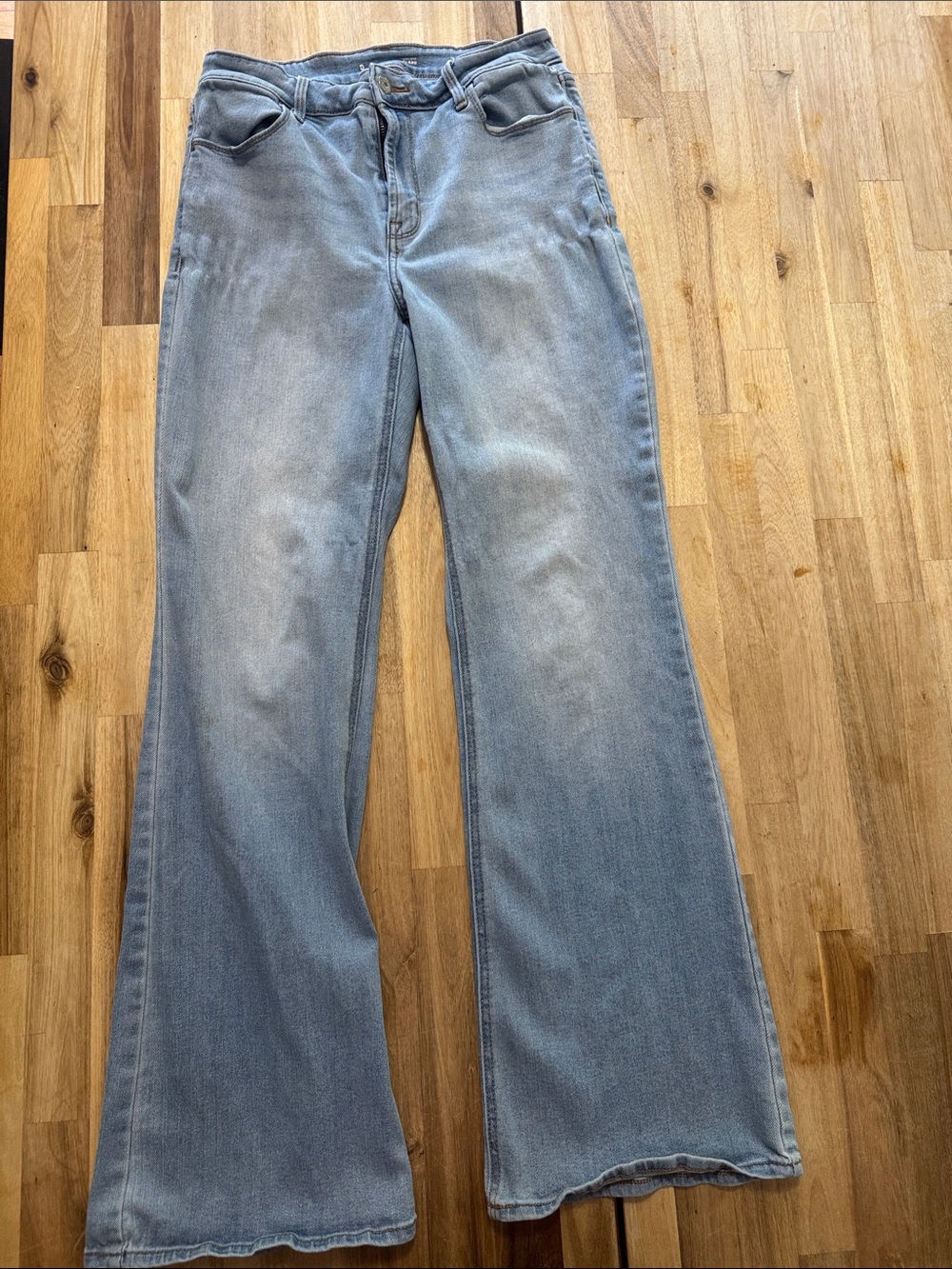 Old Navy Light Blue Wide-Leg Flare Jeans